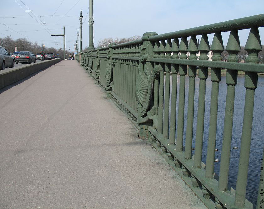 перильное ограждение моста, Каменноостровский мост