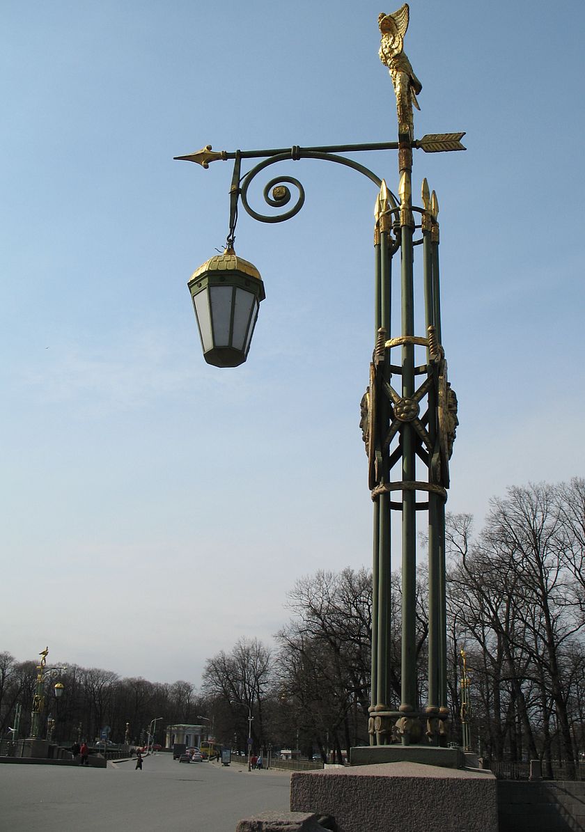 Фонарь, фонарный столб, Пантелеймоновский мост