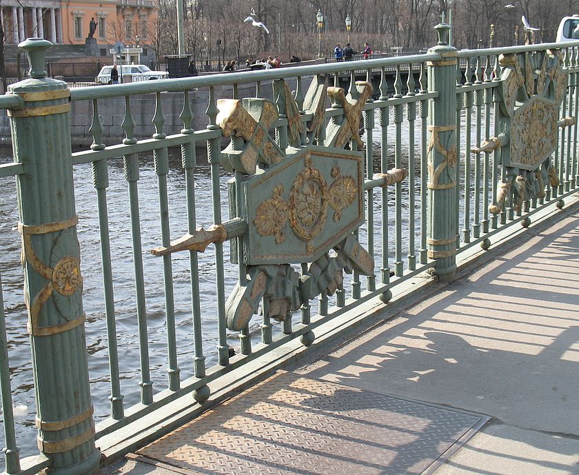 перильные ограждения Пантелеймоновского моста, Пантелеймоновский мост, решетка