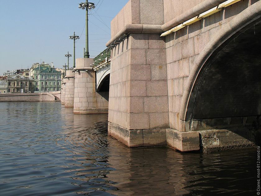 Сампсониевский мост, разводной мост у Нахимовского училища и Авроры