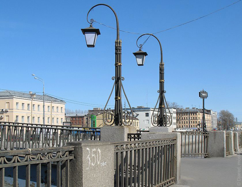 фонари на мосту, два фонаря, фанари, освещение, свет, Таракановский мост