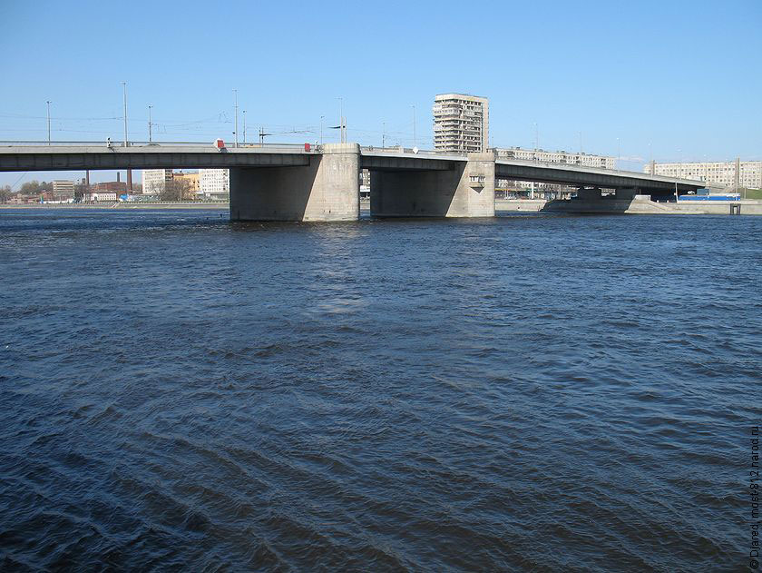 Володарский мост, разводной мост на Неве
